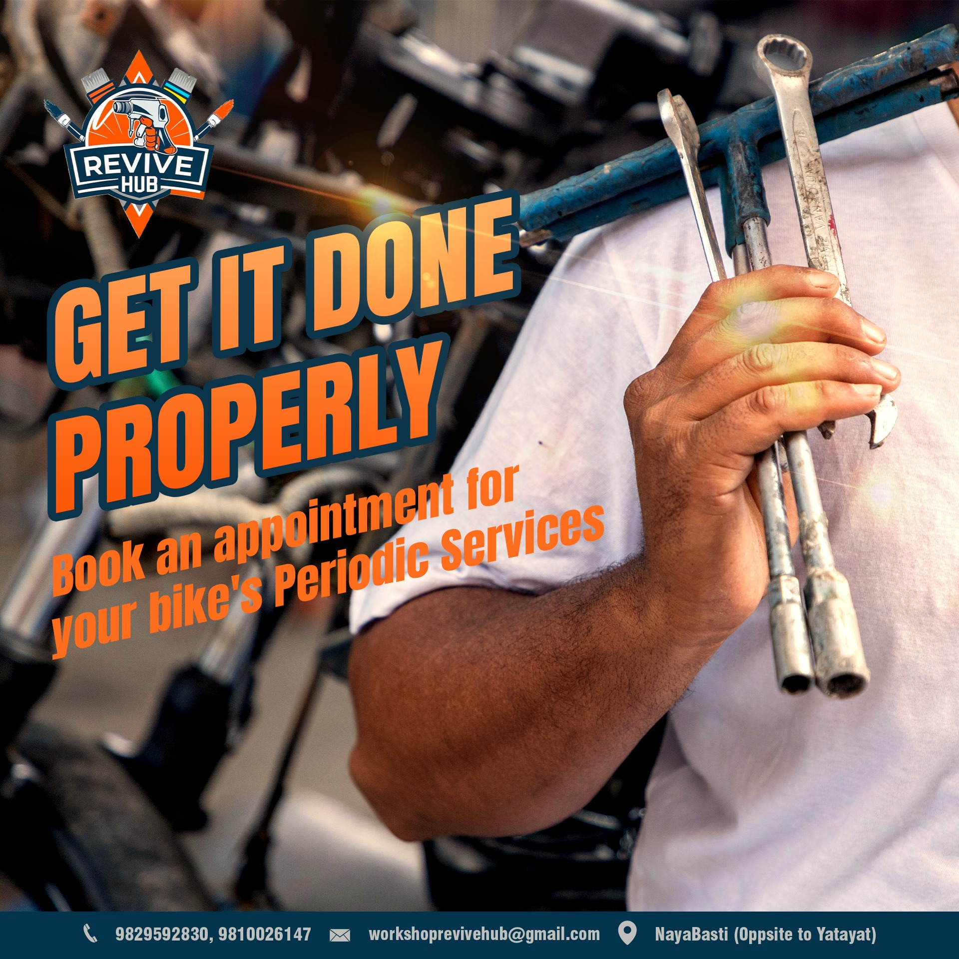 Car mechanic working on engine repair